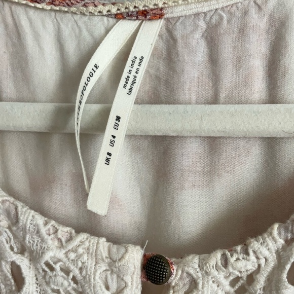 Anthropologie Yellow and Pink Ruffled Sundress - Picture 9 of 9